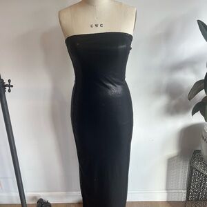 Elegant Black Strapless Dress